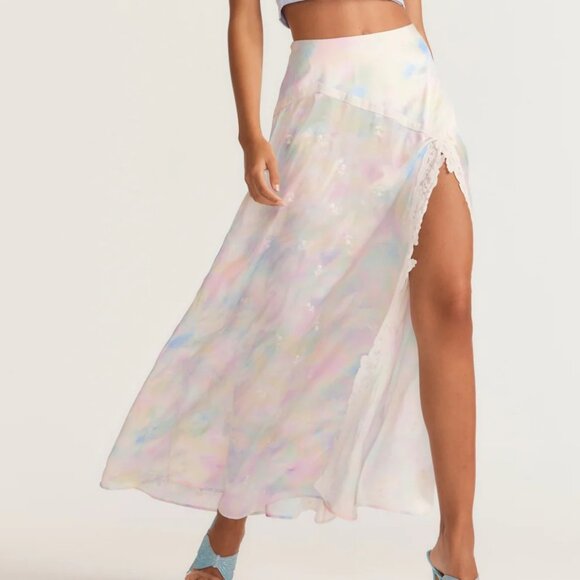 Loveshackfancy Gracia Satin Fairy Maxi Skirt NWT - Picture 3 of 13